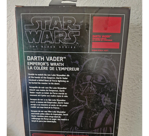 Figura Acción Darth Vader Black Series Emperor´s Wrath (Usado)