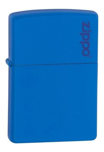 Isqueiro Zippo 229zl Logo Azul Royal Original Com Fluido