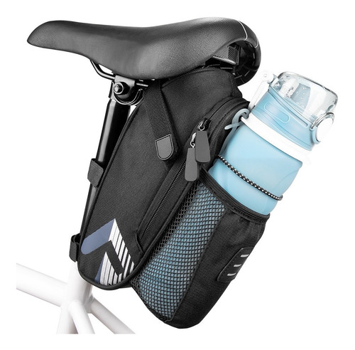 Imagen 1 de 6 de Bolsa Para Asiento Bicicleta Impermeable Reflectante 1.5l