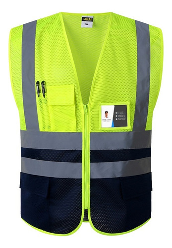 Chaqueta De Malla Transpirable Fluorescente For Coche.