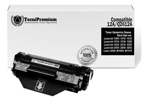 Toner Generico 12a Q2612a Imp Laserjet 3030 3050 M1005 M1319