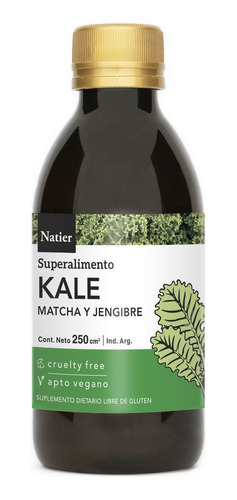 Natier Jugo De Kale Matcha Jengibre Aumenta Energía 250ml