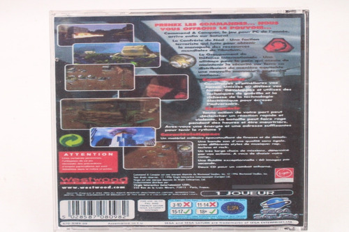 Jogo Sega Saturn - Command E Conquer (1) (Usado)