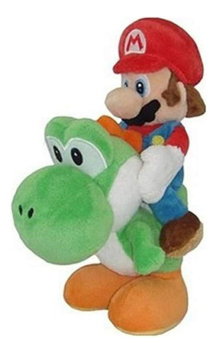 Little Buddy Super Mario - Peluche De Mario Y Yoshi, 8 Pulga