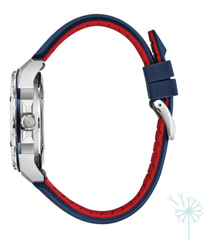 Imagen 3 de 7 de 98a225 Reloj Bulova Mecanic Marine Star Para Caballero Azul/