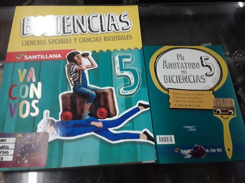 Biciencias 5 Va Con Vos Nación Santillana Pack X 2