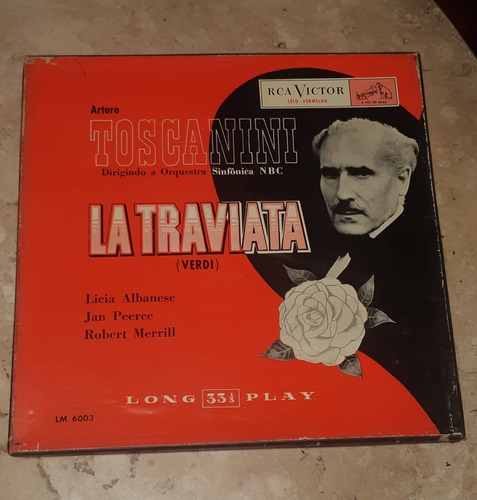 Arturo Toscanini Orquestra Sinfo. Nbc La Traviata Box 2 Lp's