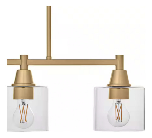 Lampara De Techo Moderna Candelabro 3 Luces Color Dorado