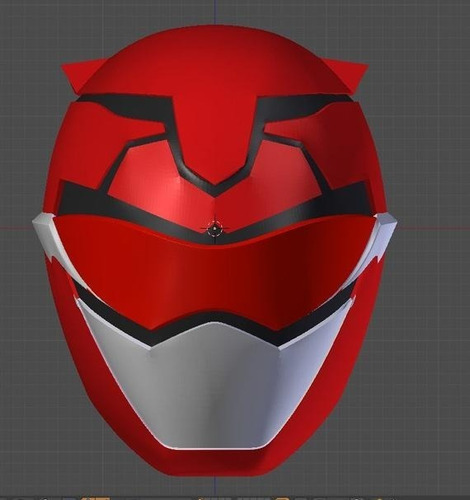 Planos Casco Power Ranger Beast Morphers Red / Rojo Azul