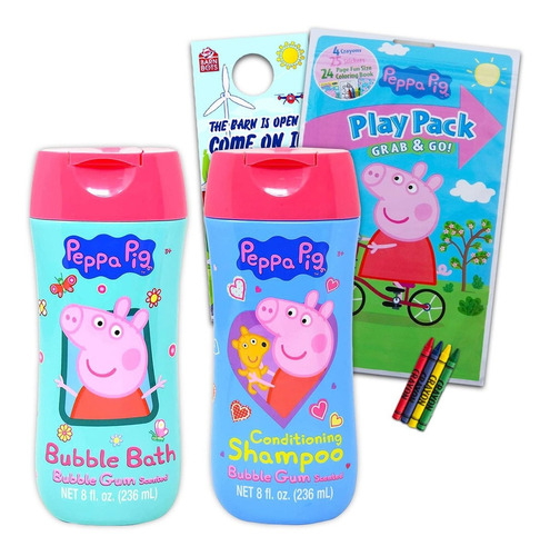 Peppa Juego De Baño De Cerdo Para Niños, Niños Pequeños, Paq