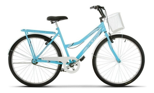 Bicicleta  urbana Ultra Bikes Summer Tropical aro 26 19" 1v freios v-brakes cor azul-bebê/branco