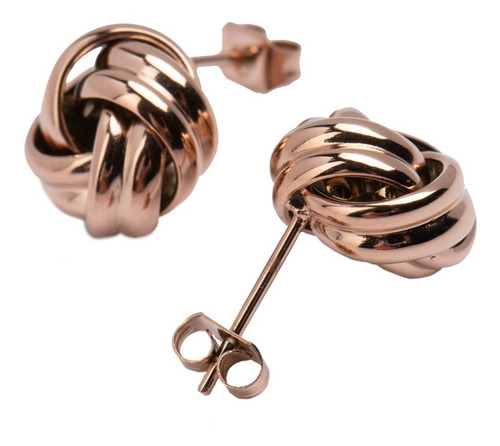 Aretes Acero Inoxidable Mujer Broqueles Joyería Fina Luckyly
