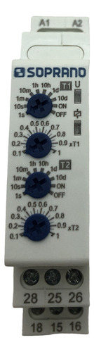 Rele Temporizador Soprano Com Com Dois Tempos Ajuste Fino