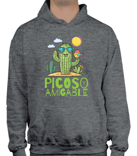 Sudadera Con Capucha Cactus Picoso Y Amigable