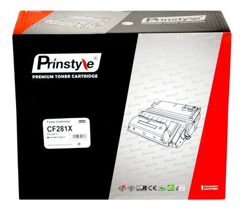 Toner Prinstyle 81x Cf281x 25.000 Pág. Iso Redimiento 19752