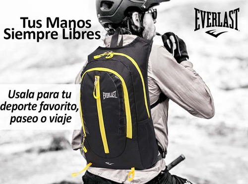 Imagen 8 de 10 de Mochila Everlast Liviana Running Trekking Deporte New Diseño