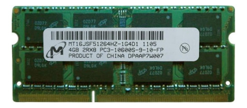 Memória RAM color verde  4GB 1 Micron MT16JSF51264HZ-1G4D1