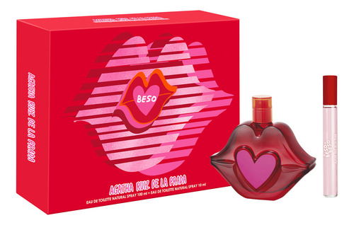 Set Agatha Ruiz de la Prada Beso Edt 100ml Edt 10ml Volumen de la Unidad 100 Ml
