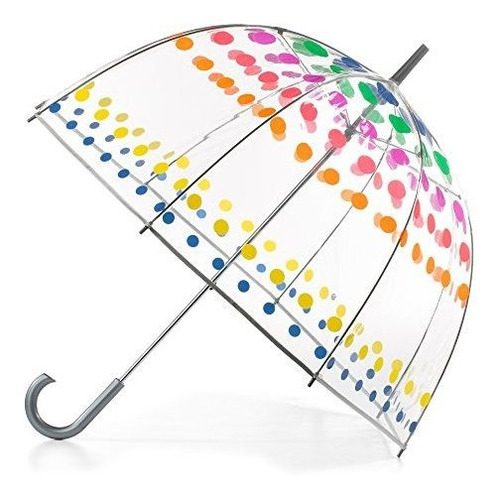 Paraguas Estilo De Burbuja Puntos De Colores Para Mujeres