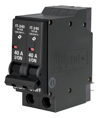 Interruptor De 2 Polos 40a, Enchufable 47511