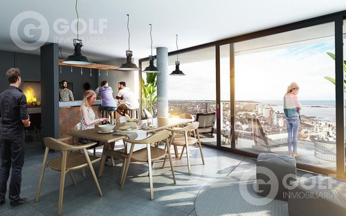 Vendo Apartamento De 1 Dormitorio Con Terraza, En Construcción, Ocupación 01/2023, Buceo, Montevideo