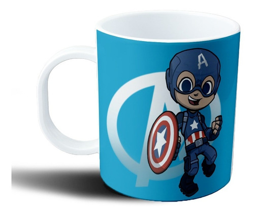 Taza Plastica - Capitan America (infantil)