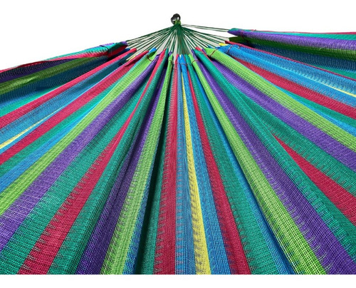 Imagen 3 de 3 de Hamaca Yucateca Nylon Color Arcoíris