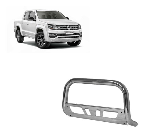 Defensa Cromada Con Chapón Volkswagen Amarok 2010/2016