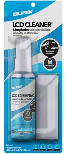 Kit Lcd Cleaner Limpiador De Pantalla Con Paño Spray Silimex