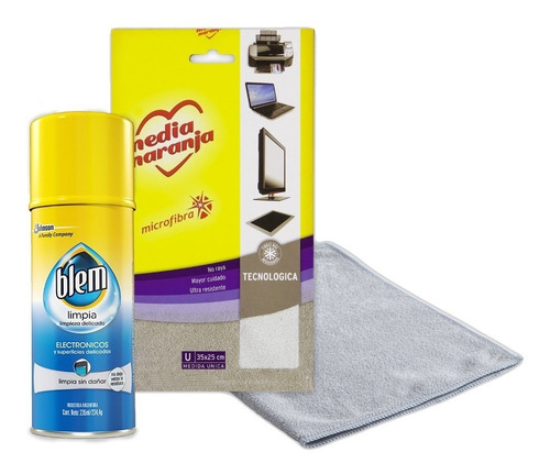 Limpiador De Electrónicos Blem + Paño Microfibra Tecnologia