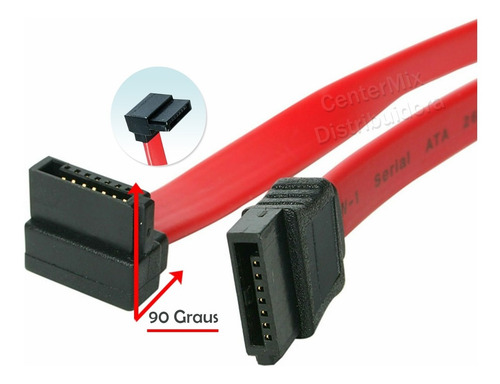 Imagem 1 de 6 de Cabo De Dados Sata 45cm P/ Hd Gravador Drives