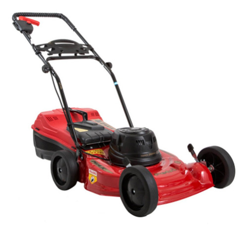 Cortadora de pasto eléctrica Petri 3005035 con bolsa recolectora de 2 hp y 220V color rojo/negro