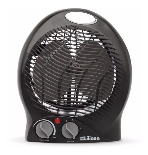 Calefactor Eléctrico Caloventor Liliana Minisol Cfh400 Negro