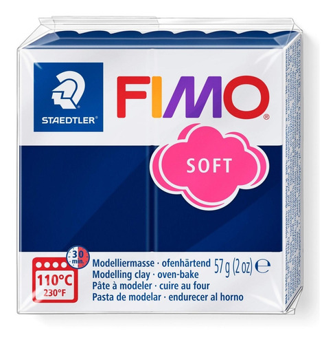 Fimo Soft Masa Moldeable Arcilla Polimerica X 56 Gramos Color 35 Azul Windsor