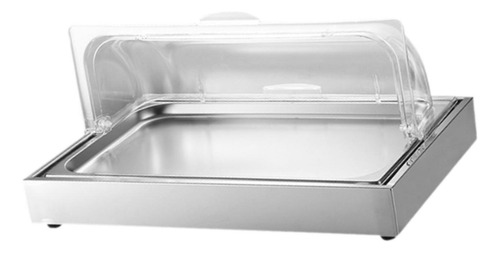 Bandeja Fría Para Servir En Buffet Plato Refrigerado Plata