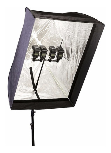 Imagen 4 de 8 de Soft Box Caja Luz 90x120 Cm Phottix Plegable Tipo Sombrilla