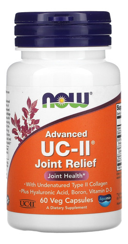 Uc-ii Joint Relief 60 Cápsulas Now Foods Vegetales