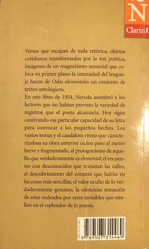 Odas Elementales - Pablo Neruda (Usado)