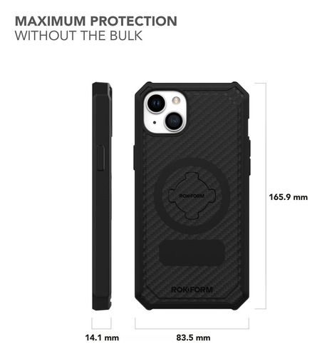 Capa Magnética Rokform Rugged Series Para iPhone 15 Plus Pre