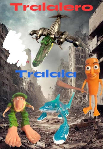 Figuras C/luz Tralalero Tralala Crocodilo Capuchina Tung Tun