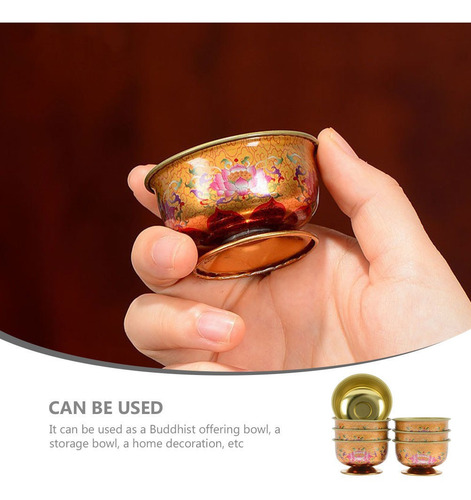 Cuenco De Agua Con Forma De Copa Sagrada Tibetana De 7 Pieza