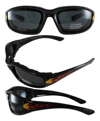 Birdz Eyewear Oriole Acolchado Gafas De Moto Con Diseno De