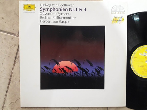 Beethoven  Herbert Von Karajan Sinfonia N° 1 Y N° 4 Vinilo -