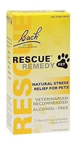 Bach Esencias De Pet Rescue Remedy 20 Ml (paquete De 2)