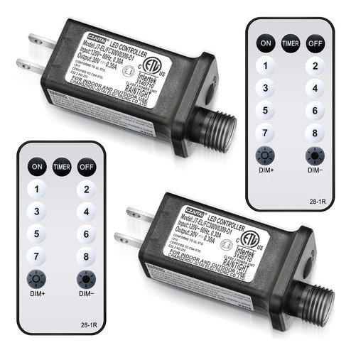 2 Unidades De 8 Modos De Transformador De Luz Led Clase 2 Fu