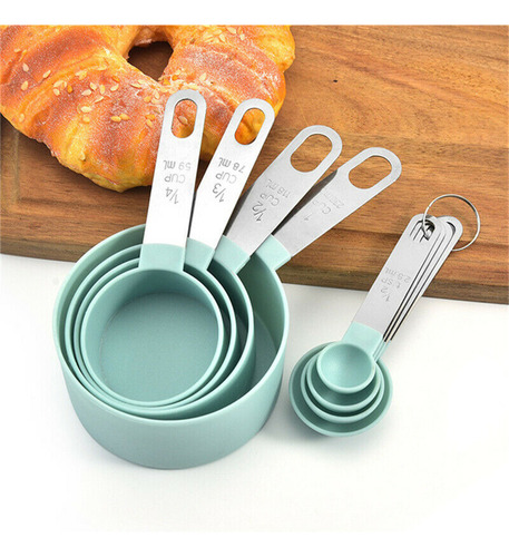 Kit De Tazas Medidoras Con Cuchara Y 4 Cucharas Kitchen