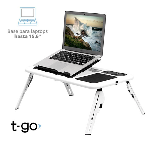 Imagen 7 de 10 de Mesa Plegable Porta Notebook Con Base Refrigerante Coolers