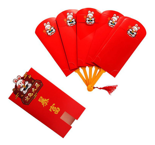 3 Conjunto De Sobres Rojos Brillantes Para Fiestas 3 Piezas