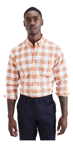 Camisa Hombre Sig Comf Flex Regular Fit Dusted Clay Dockers