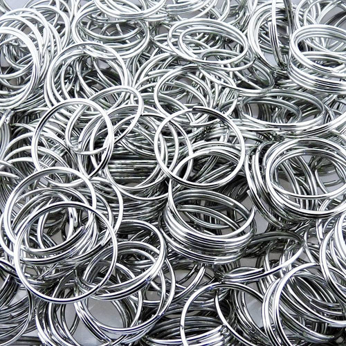 Imagem 1 de 2 de Argola Para Chaveiro - 25mm - 100 Peças - Menor Preço!